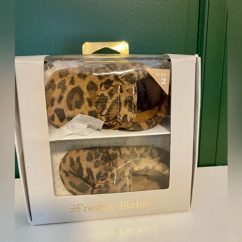 Leopard Moccasin Baby Shoe